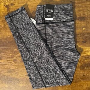 NWT Victoria's Secret Black and Gray Knockout Tights